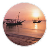 Sunset in Zanzibar Keramische Knop (Voorkant)