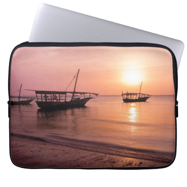 Sunset in Zanzibar Laptop Sleeve (Voorkant)