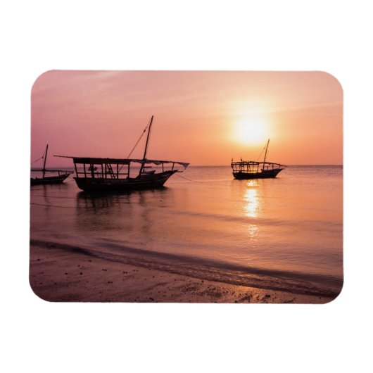 Sunset in Zanzibar Magneet (Horizontaal)