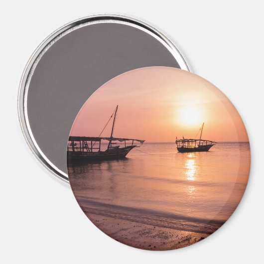 Sunset in Zanzibar Magneet (Voorkant / Achterkant)