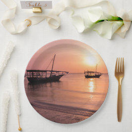 Sunset in Zanzibar Papieren Bordje
