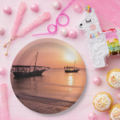 Sunset in Zanzibar Papieren Bordje (Feest)