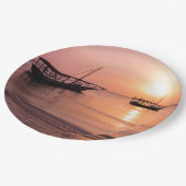 Sunset in Zanzibar Papieren Bordje (Gekanteld)