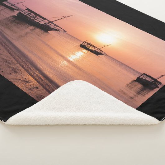 Sunset in Zanzibar Sherpa Deken (3/4)