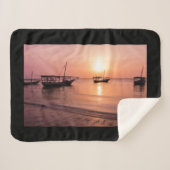 Sunset in Zanzibar Sherpa Deken (Voorkant (horizontaal))