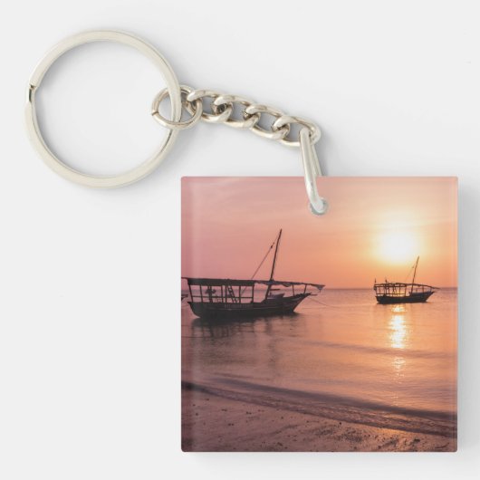 Sunset in Zanzibar Sleutelhanger (Voorkant)