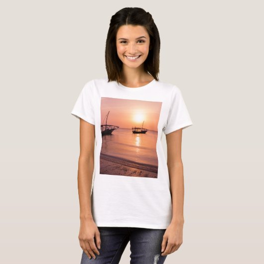 Sunset in Zanzibar T-shirt (Voorkant volledig)