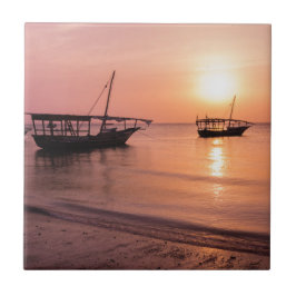 Sunset in Zanzibar Tegeltje