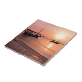 Sunset in Zanzibar Tegeltje (Zijkant)