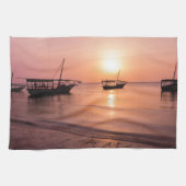 Sunset in Zanzibar Theedoek (Horizontaal)