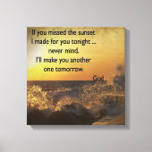 Sunset Inspiration Canvas Afdruk (Voorkant)