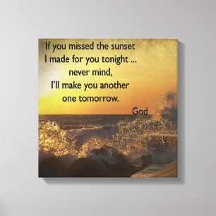Sunset Inspiration Canvas Afdruk