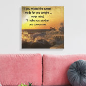 Sunset Inspiration Canvas Afdruk (Insitu (Woonkamer))