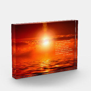 Sunset Inspirations Sinaasappel Golden Sky Zee van Fotoblokken