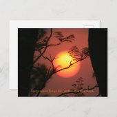 Sunset Inspirerend Quote Briefkaart (Voorkant / Achterkant)