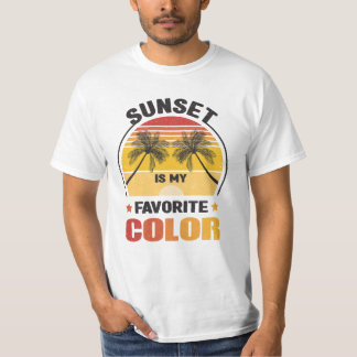 Sunset is mijn favoriete kleurenrecorder t-shirt