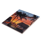 Sunset Islamorada, Florida, Tegeltje (Zijkant)