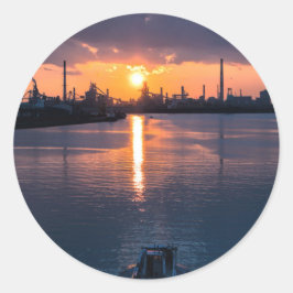 Sunset Japan Sky Ronde Sticker