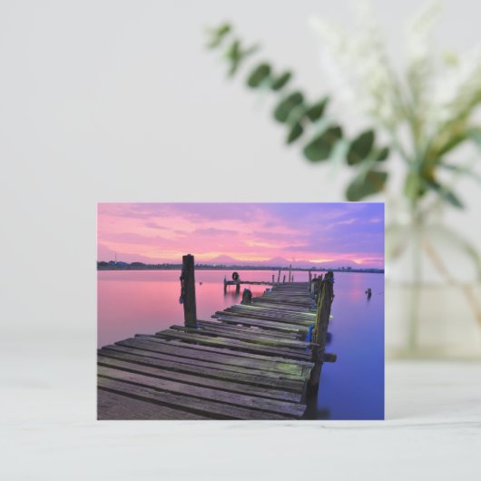 Sunset Jetty Briefkaart (Staand voorkant)