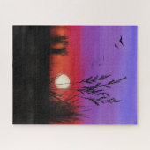 Sunset Jigzaag Puzzle Legpuzzel (Horizontaal)