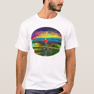 Sunset Jog met een hond... T-shirt