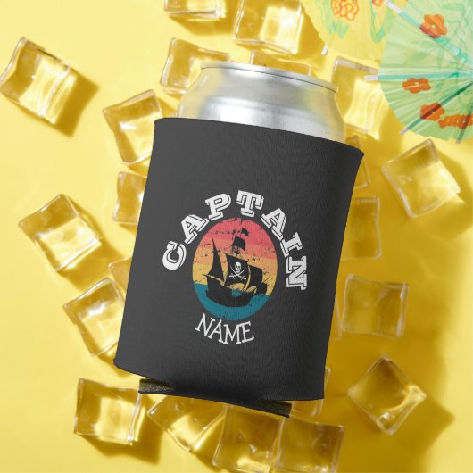 Sunset Jolly Roger Pirate Party Ship Blikjeskoeler (Insitu Zomer)