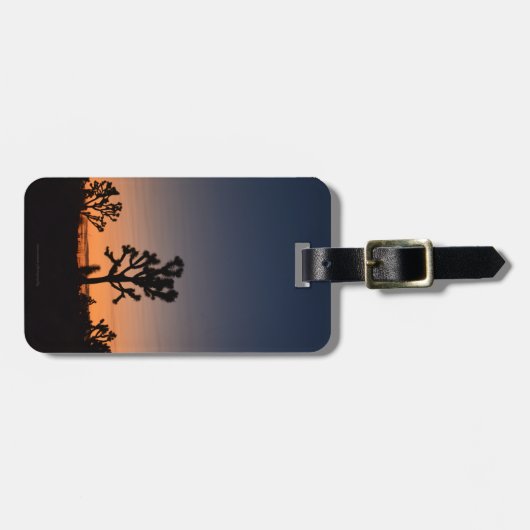 Sunset Joshua Trees Bagagelabel (Voorkant horizontaal)