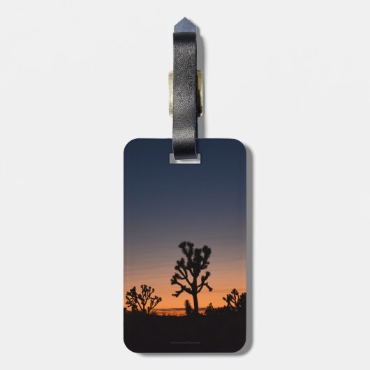 Sunset Joshua Trees Bagagelabel (Achterkant verticaal)