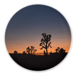 Sunset Joshua Trees Keramische Knop