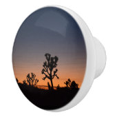 Sunset Joshua Trees Keramische Knop (Rechts)