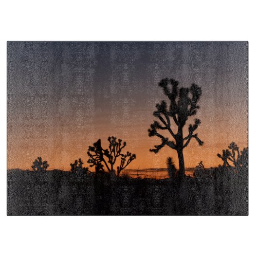 Sunset Joshua Trees Snijplank (Voorkant)