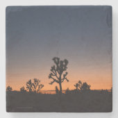 Sunset Joshua Trees Stenen Onderzetter (Voorkant)