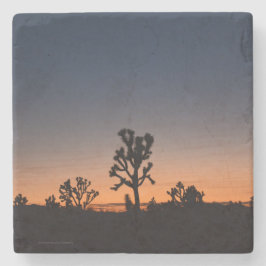 Sunset Joshua Trees Stenen Onderzetter
