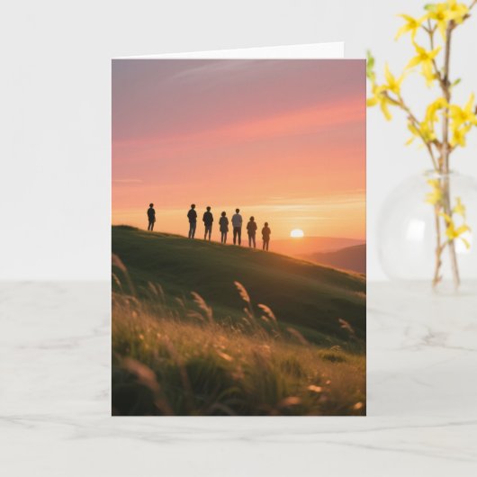 Sunset Kaart (Gele Bloem)