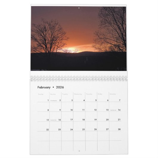 Sunset Kalender (Feb 2026)