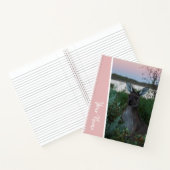 Sunset Kangoeroe Australië Roze Accent Handschrift Notitieboek (Binnen)