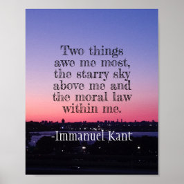 Sunset Kant Motivatie Quote Awe Poster