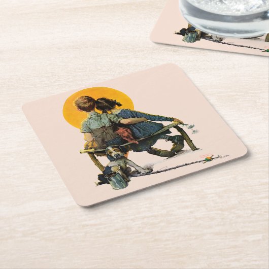 Sunset Kartonnen Onderzetters (Schuin)