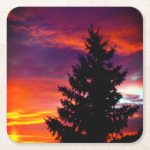Sunset Kartonnen Onderzetters (Voorkant)