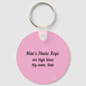 Sunset Kat Sleutelhanger (Achterkant)