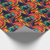 Sunset kattenboeken en wijn cadeaupapier (Hoek)