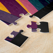 Sunset kattenboeken en wijn legpuzzel (Zijkant)