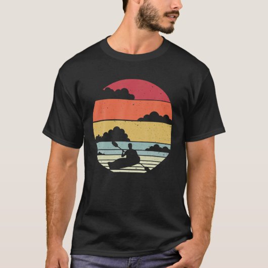 Sunset Kayak Kajak Canoe T-shirt (Voorkant)
