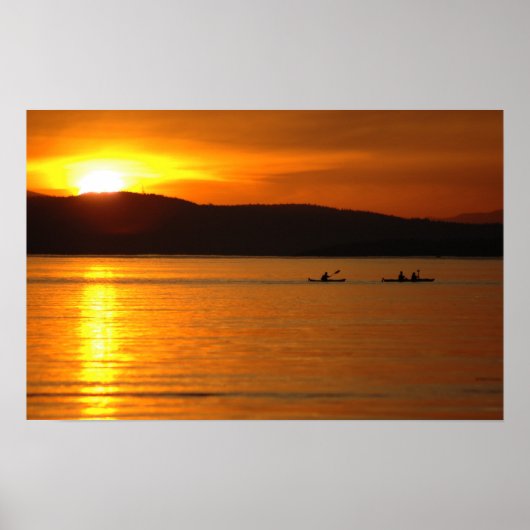 Sunset Kayak Poster (Voorkant)