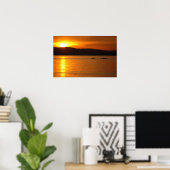Sunset Kayak Poster (Thuiskantoor)