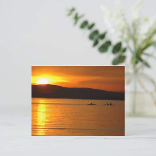 Sunset Kaykers Briefkaart (Staand voorkant)
