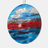 Sunset Keramisch Ornament (Links)