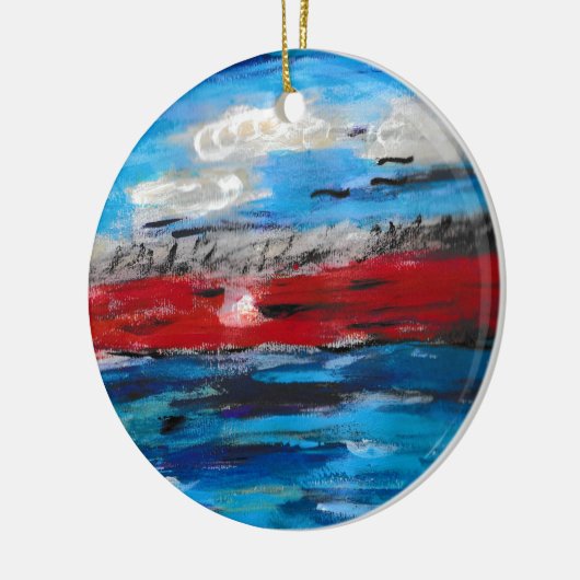 Sunset Keramisch Ornament (Links)