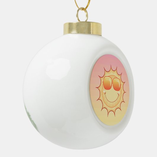 Sunset Keramische Bal Ornament (Links)