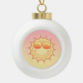 Sunset Keramische Bal Ornament (Voorkant)